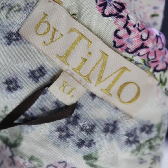 NWT BY TIMO x Shopbop Delicate Midi Dress White Floral Ruffle V Neck XL - Picture 9 of 10